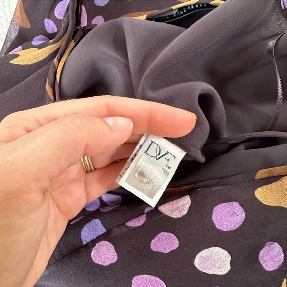 DVF Diane Von Furstenberg Vintage Silk Dress Size Small - Picture 6 of 9